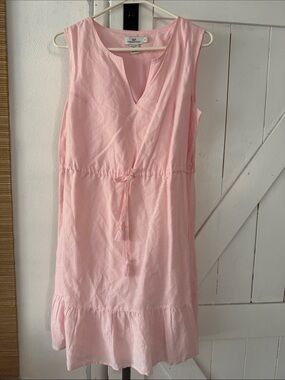 Vineyard vines Soft Pink Sleeveless Tie-Waist Dress small